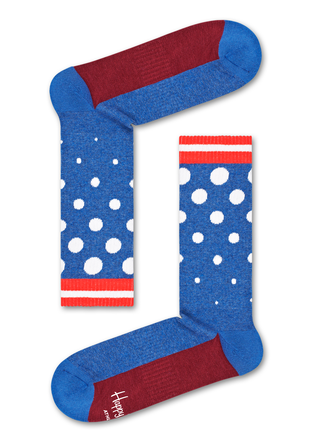 Happy Socks Athletic Polka Dot men's sock