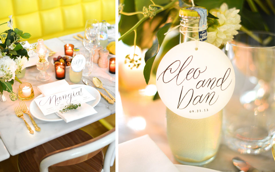 Italy Meets New York Yellow Wedding Inspiration - And Here We Are