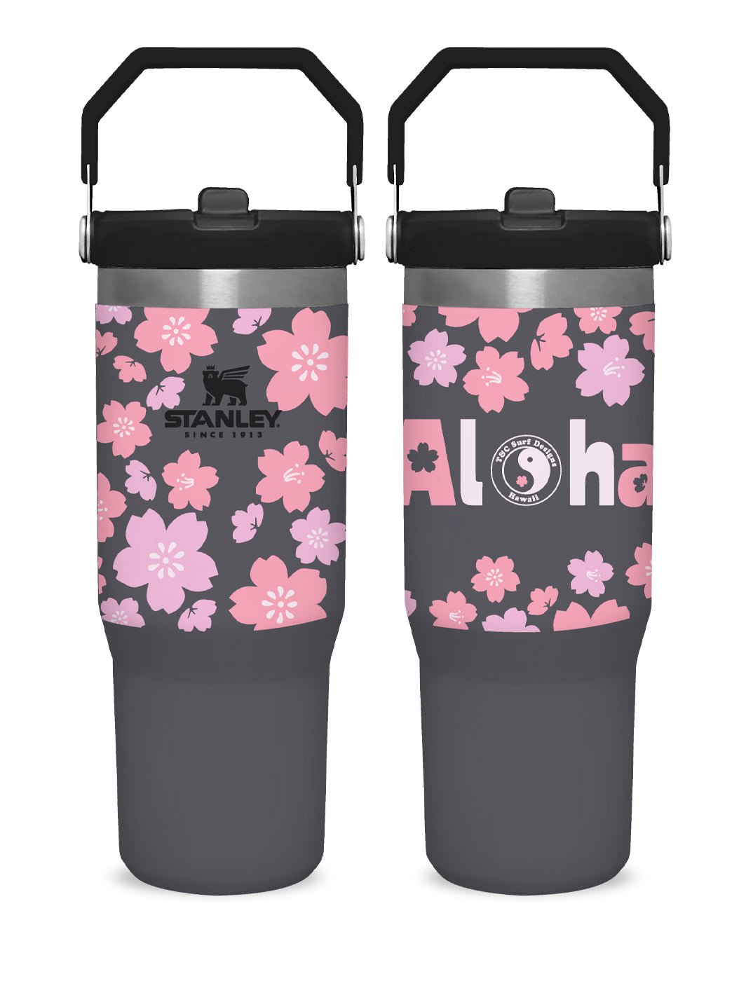 T&C Surf 30 oz Cute Sakura Stanley The IcefIow™ Flip Straw Tumbler - TC Surf Designs product image