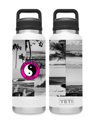 T&C Surf 26 oz Pulelehua Trio Rambler Yeti Bottle with Chug Cap