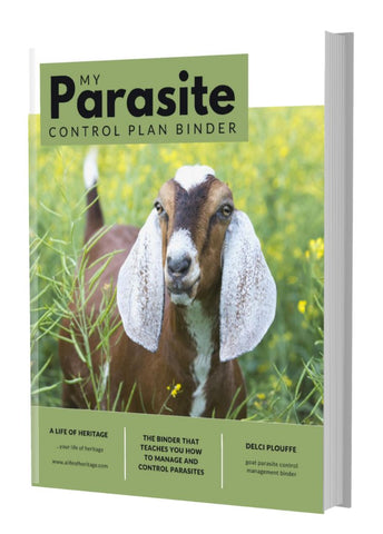 my goat parasite control plan binder