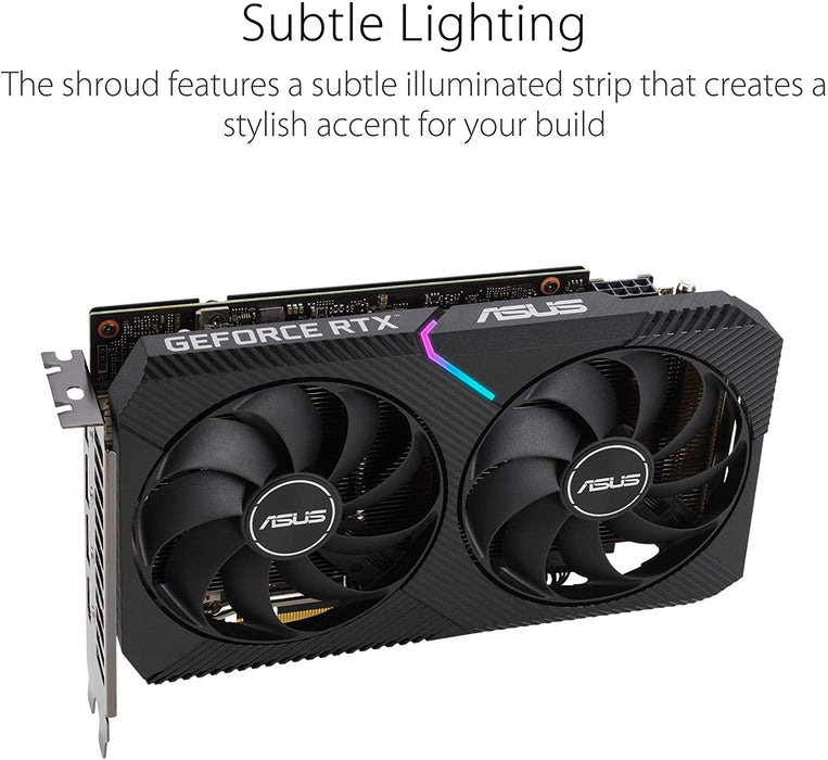 ASUS Dual NVIDIA GeForce RTX 3050 OC Edition Gaming Graphics Card