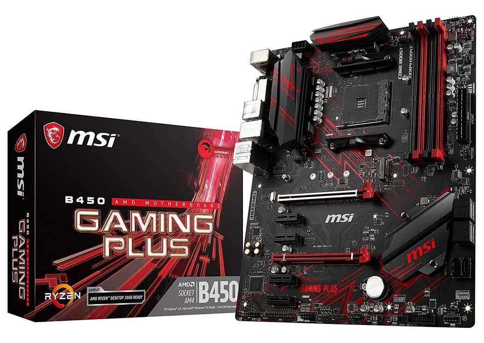 MSI Performance Gaming B450 Gaming Plus AM4 AMD B450 SATA 6Gb/s USB 3