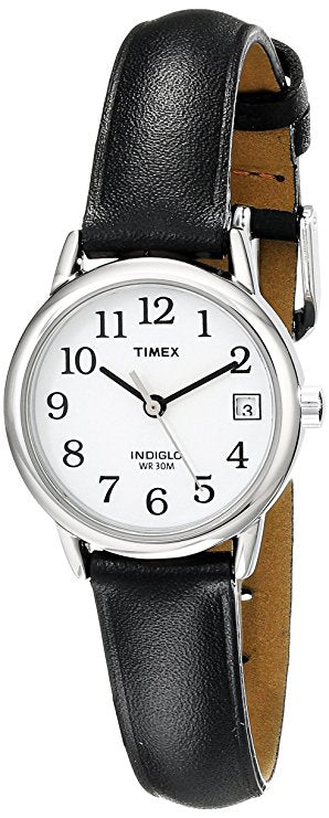 Ladies Timex Indiglo Easy Reader Quartz Analog Leather Strap Watch wit –  The Bezel & Crown Watch Company