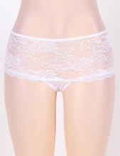 Sexy White Open Crotch Panty