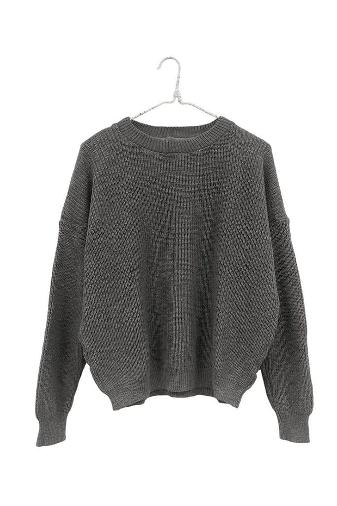 Pull-On Sweater | Charcoal