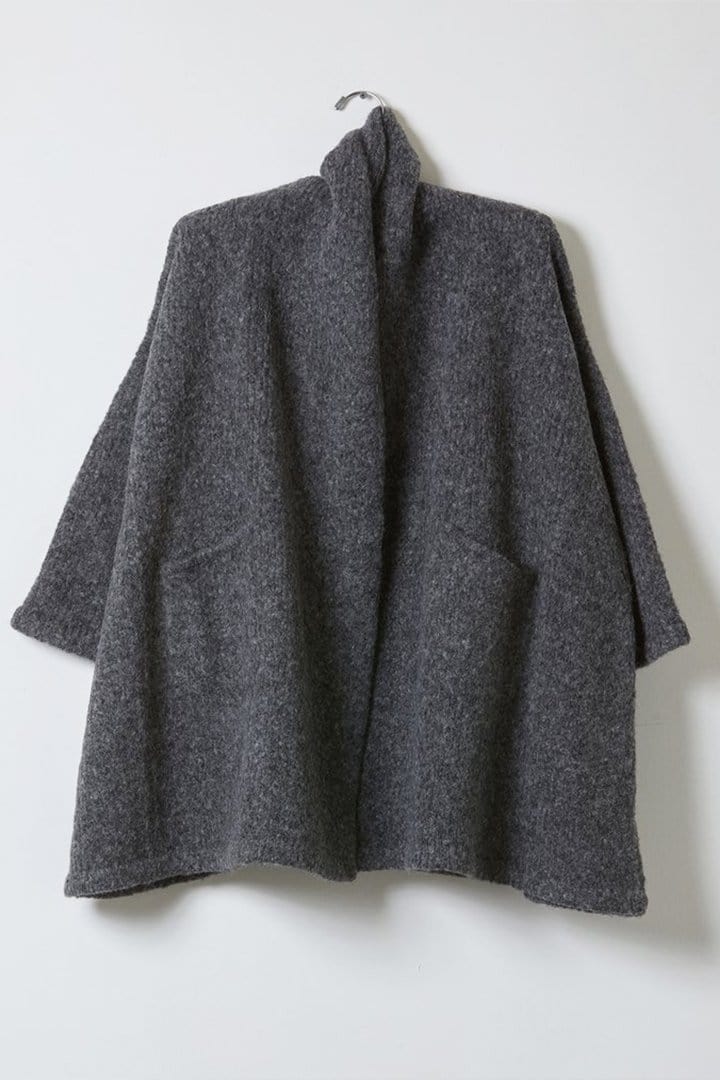 Haori Sweater Coat | Charcoal