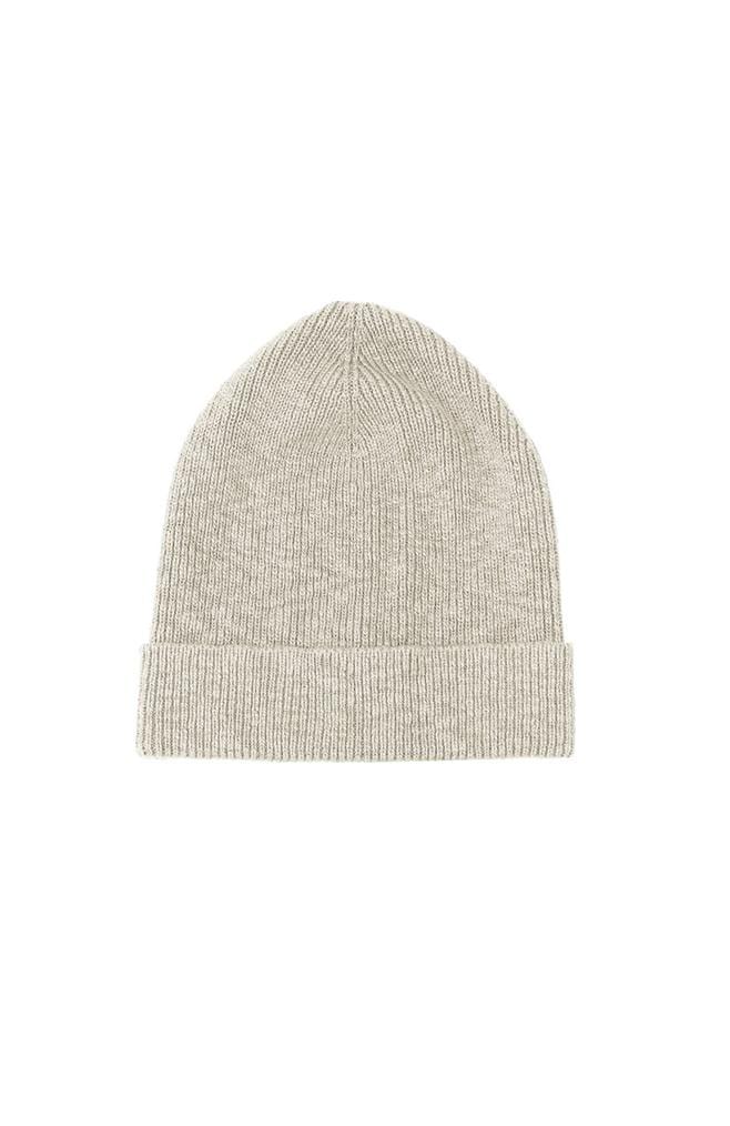 Cotton Ribbed Beanie | Natural