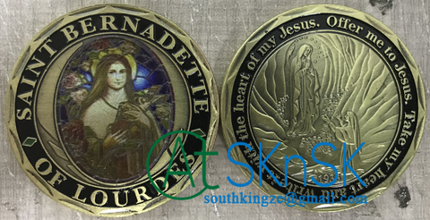 Saint Bernadette gift, coins