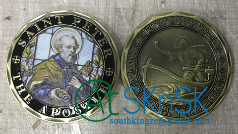 saint peter challenge coin