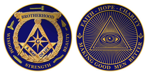 newly design masonic coin