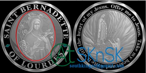 Saint Bernadette gifts coin