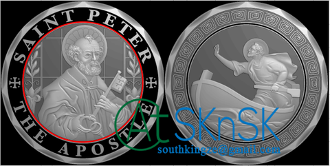 saint peter challenge coin