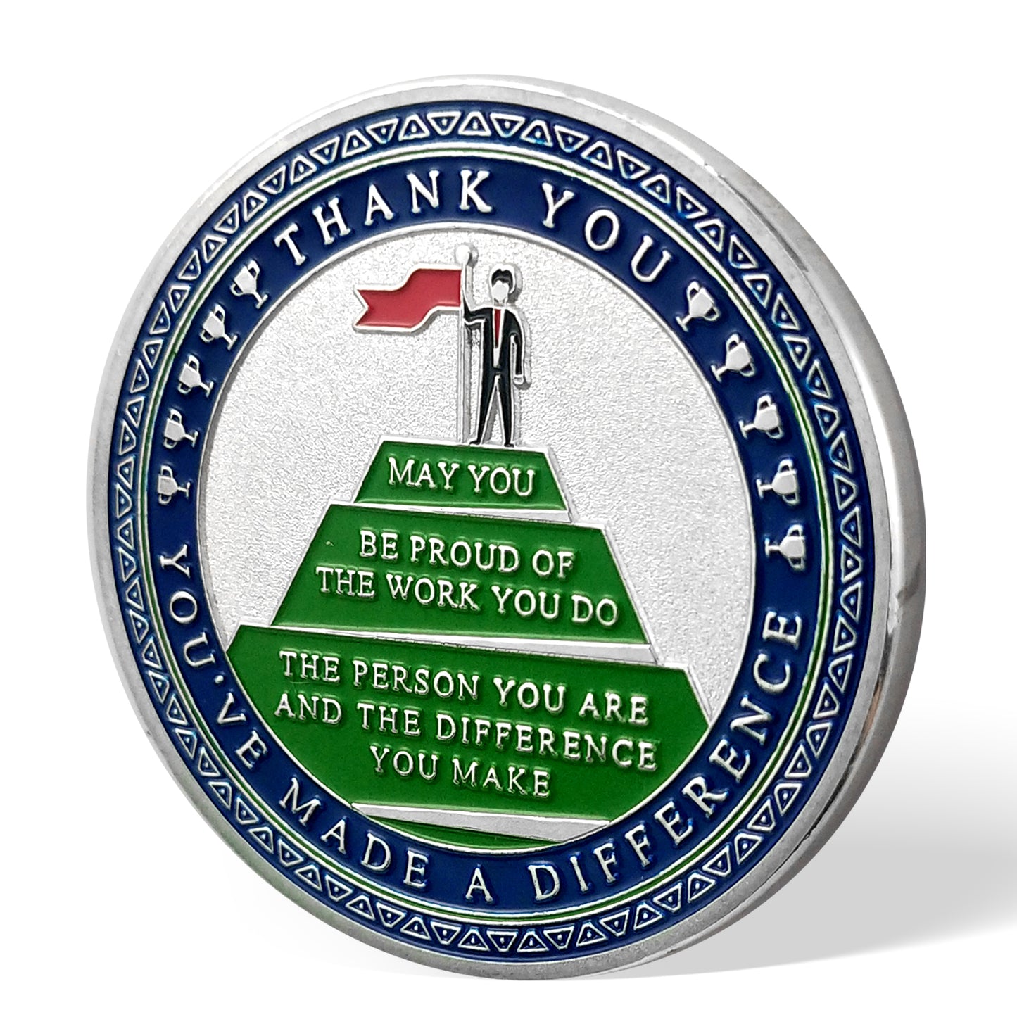 Encouragement Challenge Coin-Employee Appreciation Gifts Inspirational Thank You Coin for Students and Cowokers-Green Arrow
