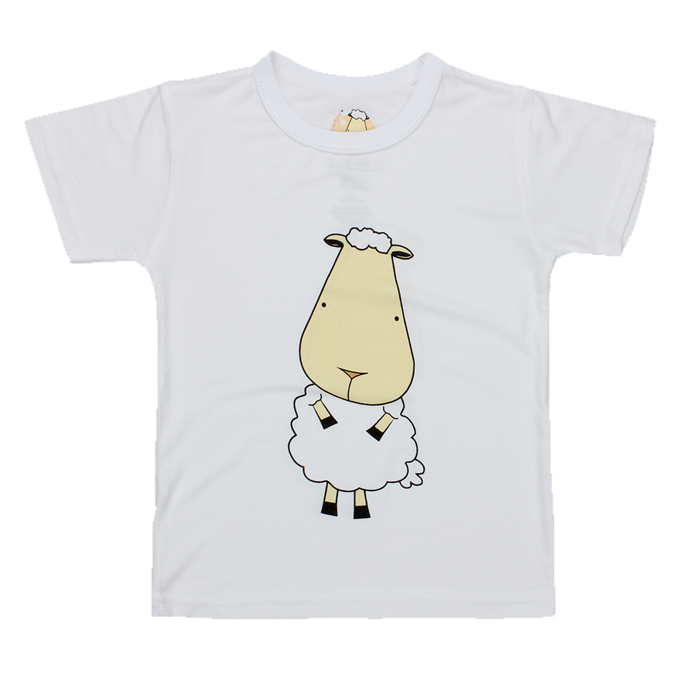 Download Unisex Short Sleeve T-Shirt White Front & Back Sheepz