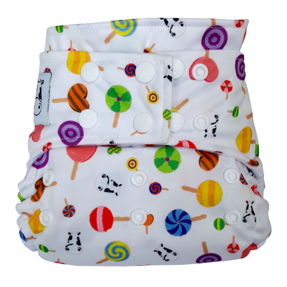 Cloth Diaper One Size Snap - Moo Moo