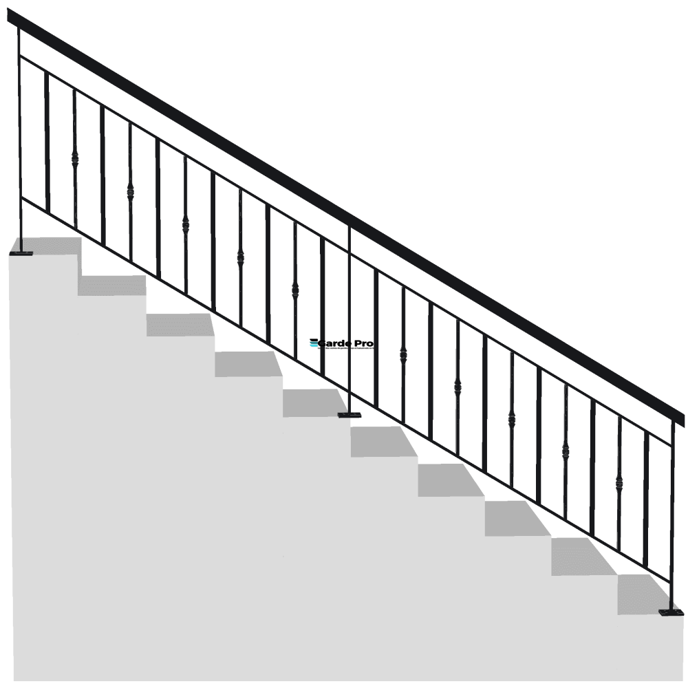 Rambarde Escalier Tôle Et Lisse 4136