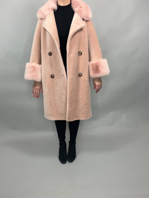 Monogrammed Faux Fur Coat: Miranda Dunn London — bows & sequins