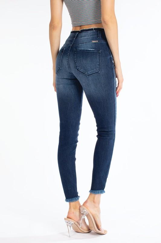 Lexie High Waisted KanCan Denim: Dark Wash