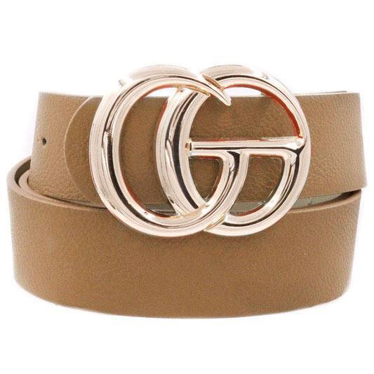 RESTOCK: Label Lover Belt: Taupe