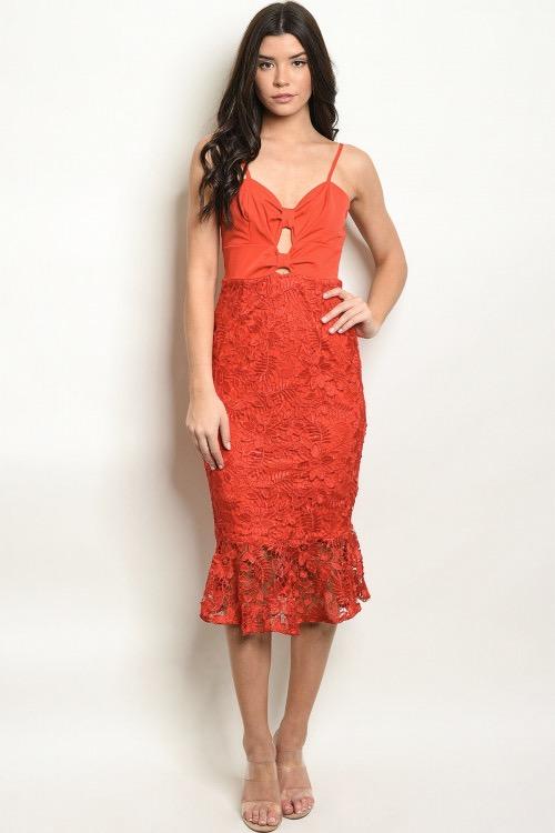 Your Love is a Melody Dress: Red