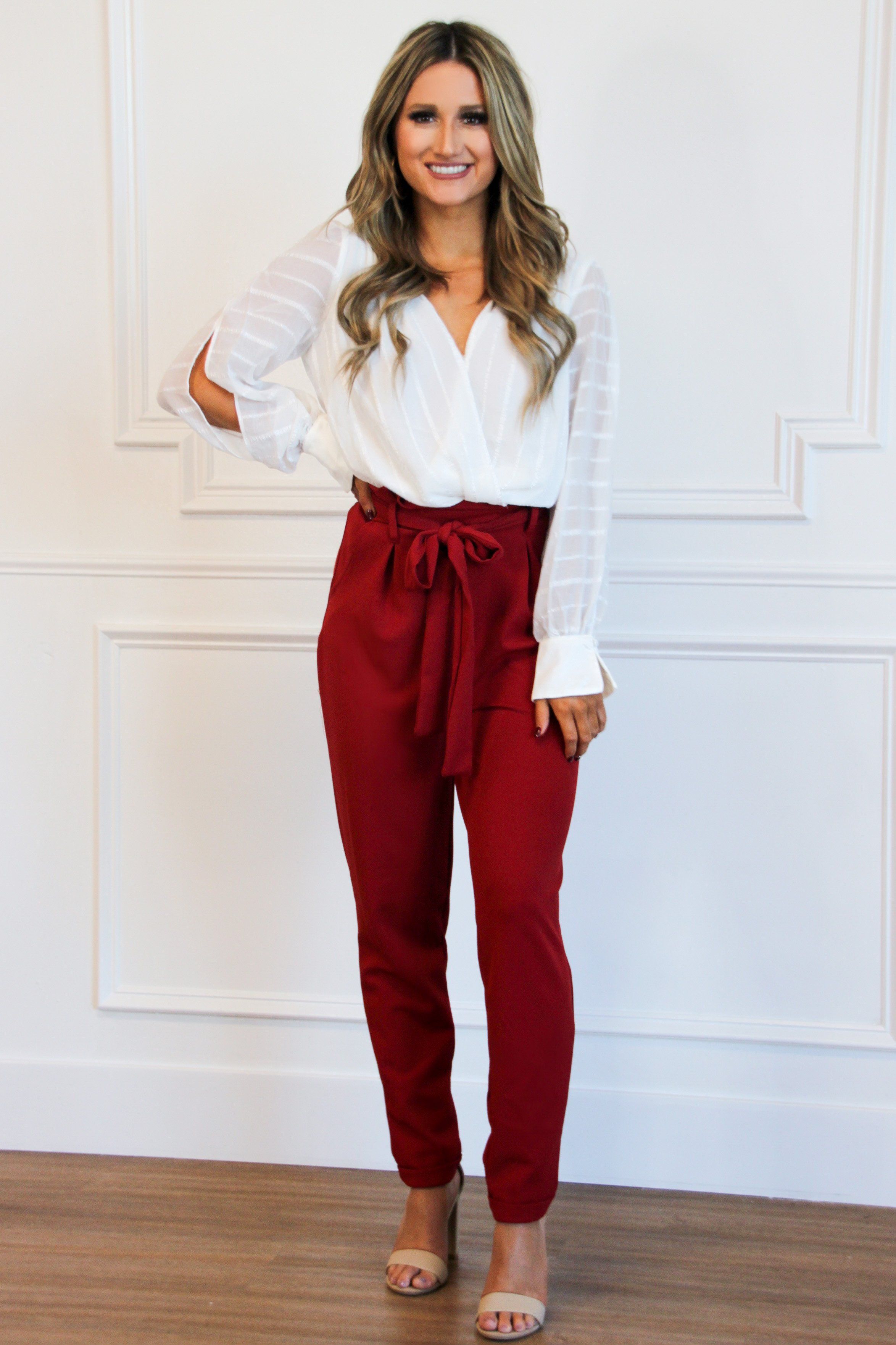 RESTOCK: Fall Favorite Pants: Red