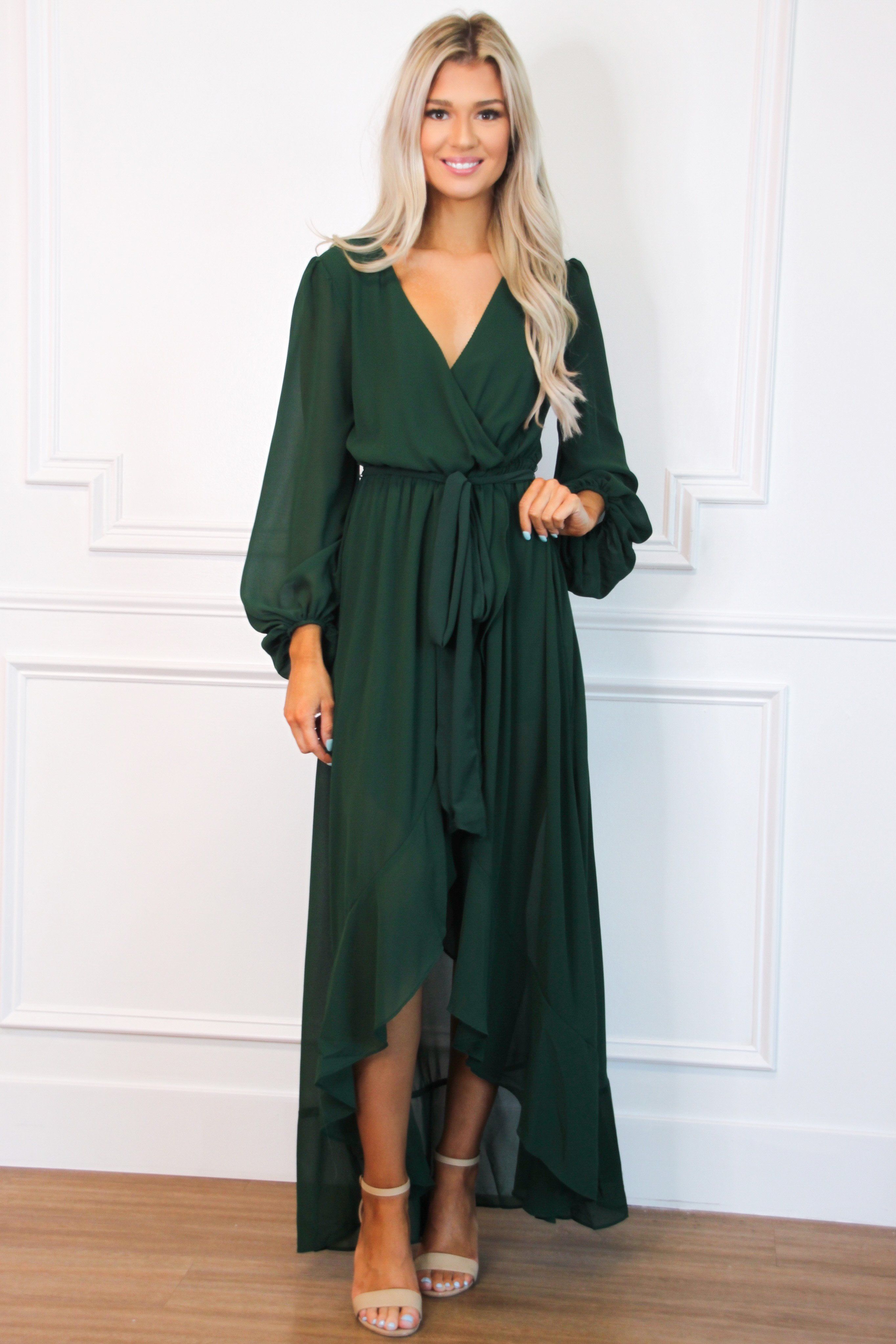 Found Your Love Maxi Dress: Emerald