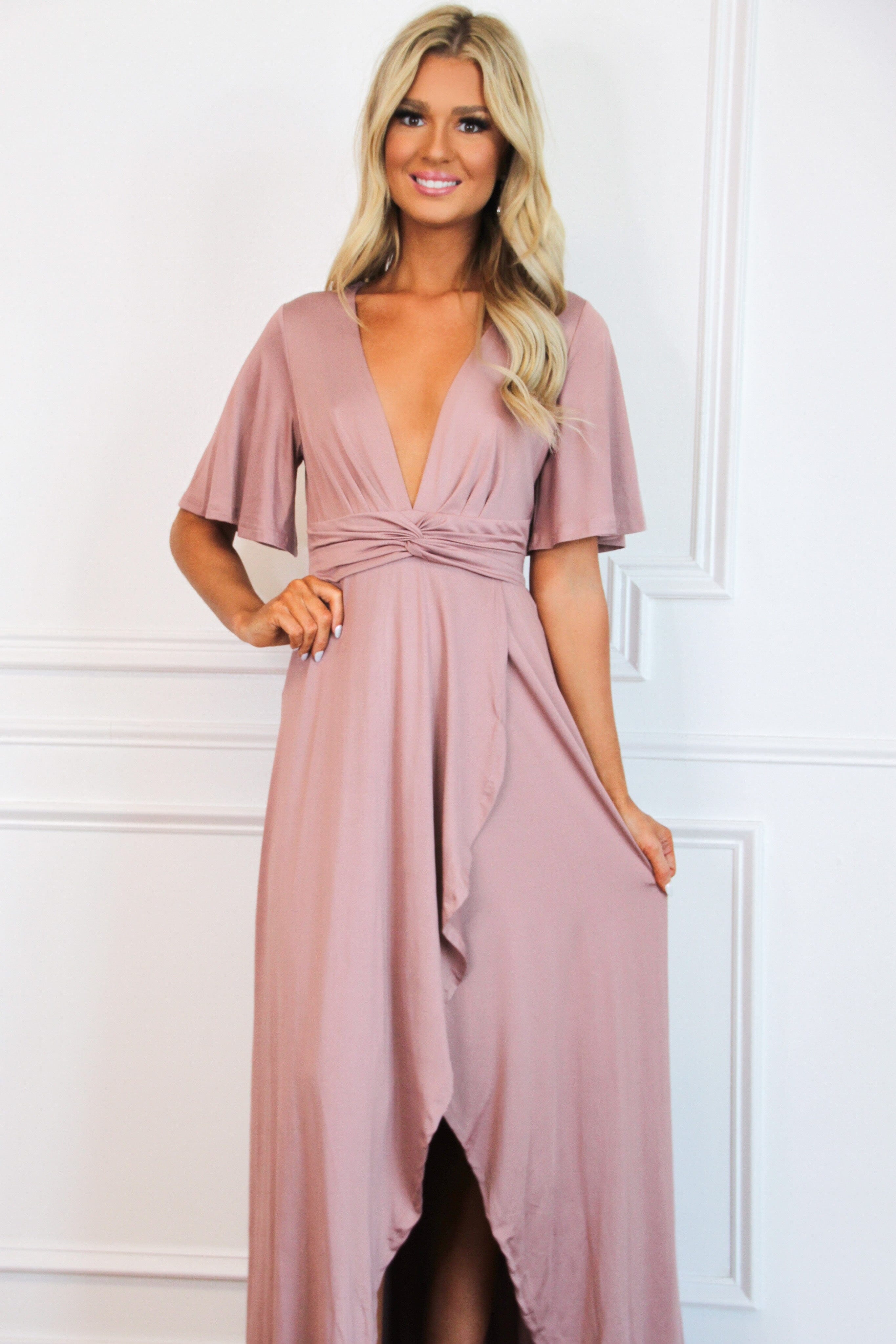 Who to Love Maxi Dress: Mauve