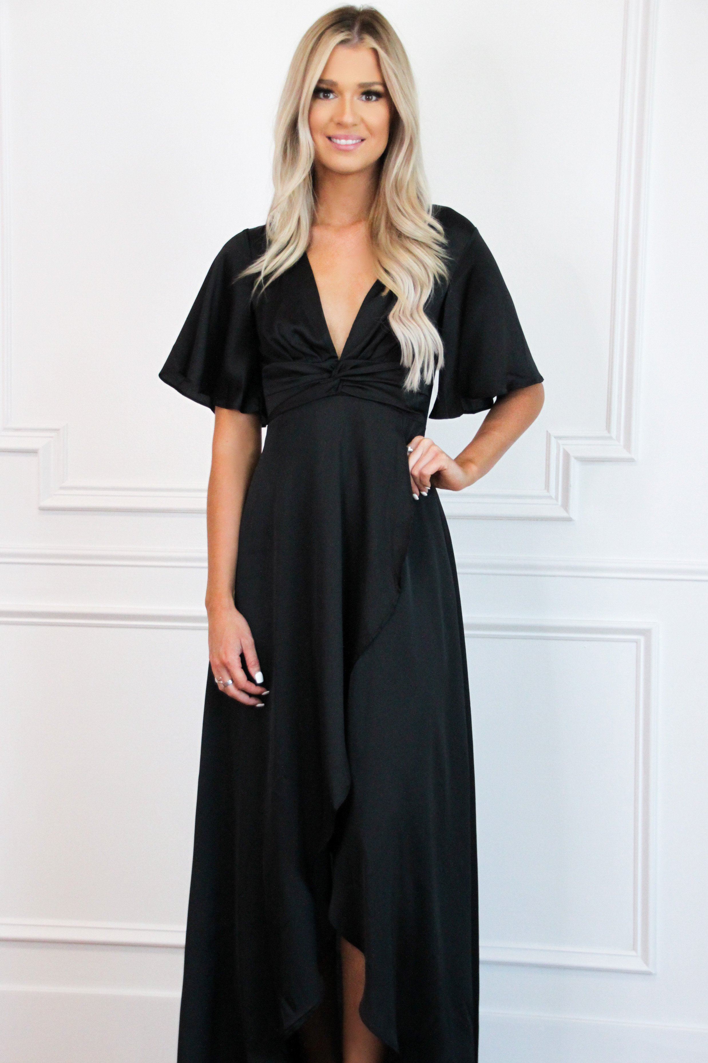 Before You Go Maxi Dress: Black