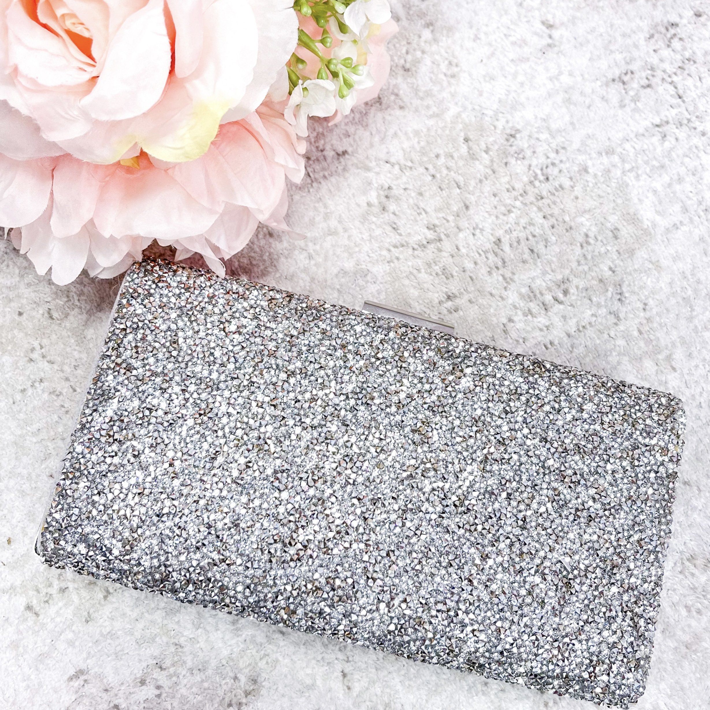 Black Tie Affair Clutch: Silver