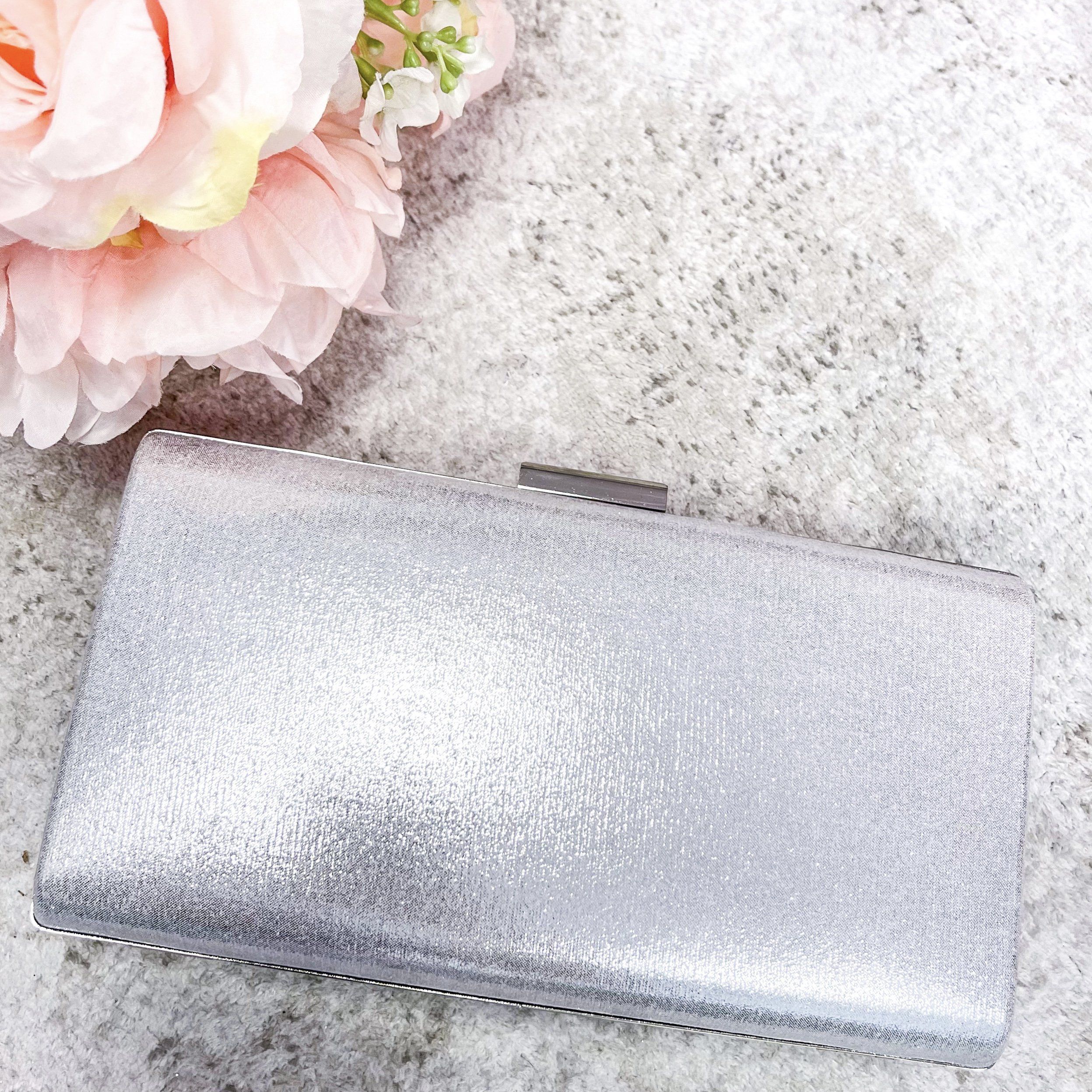 Black Tie Affair Clutch: Silver