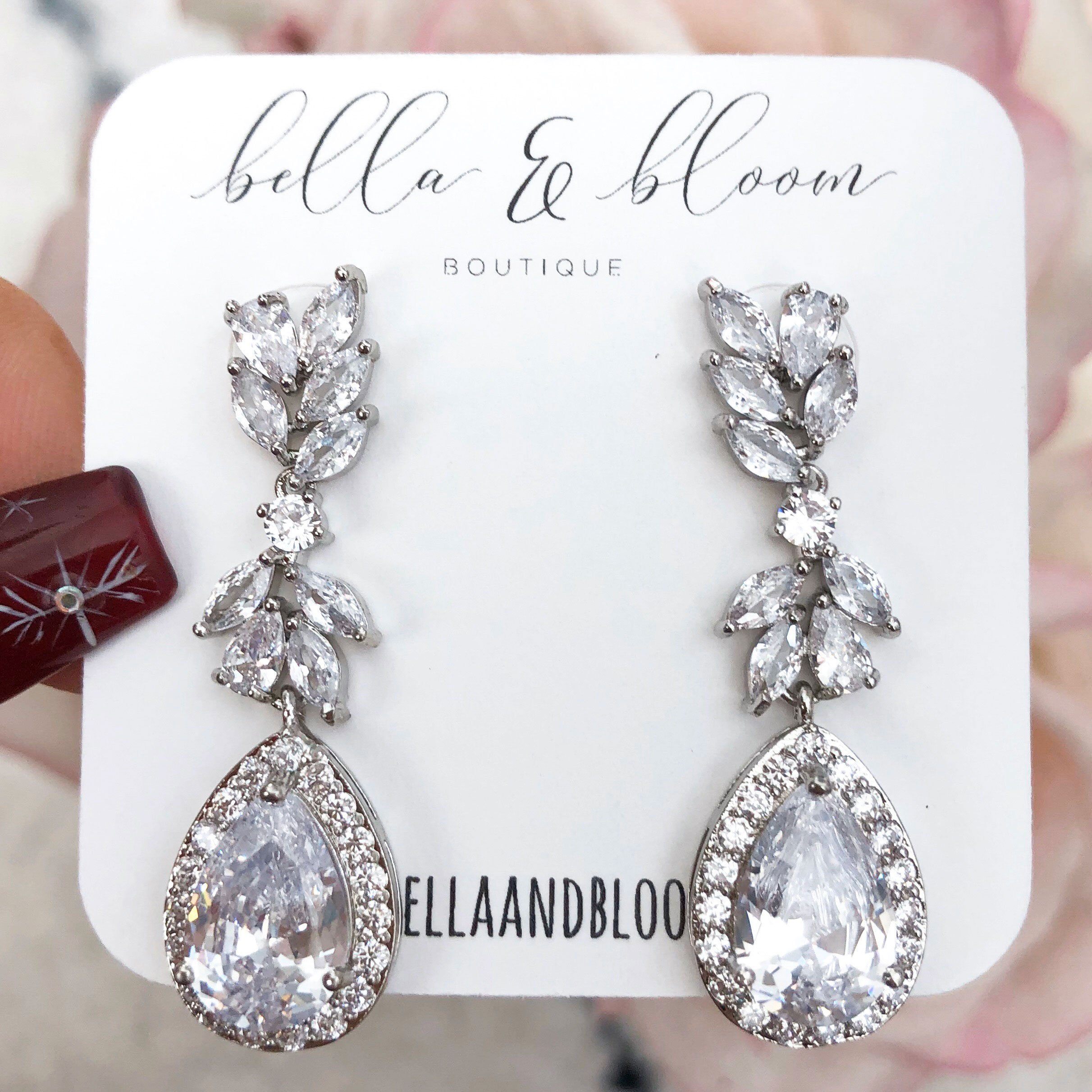 RESTOCK: Black Tie Affair Earrings: Silver