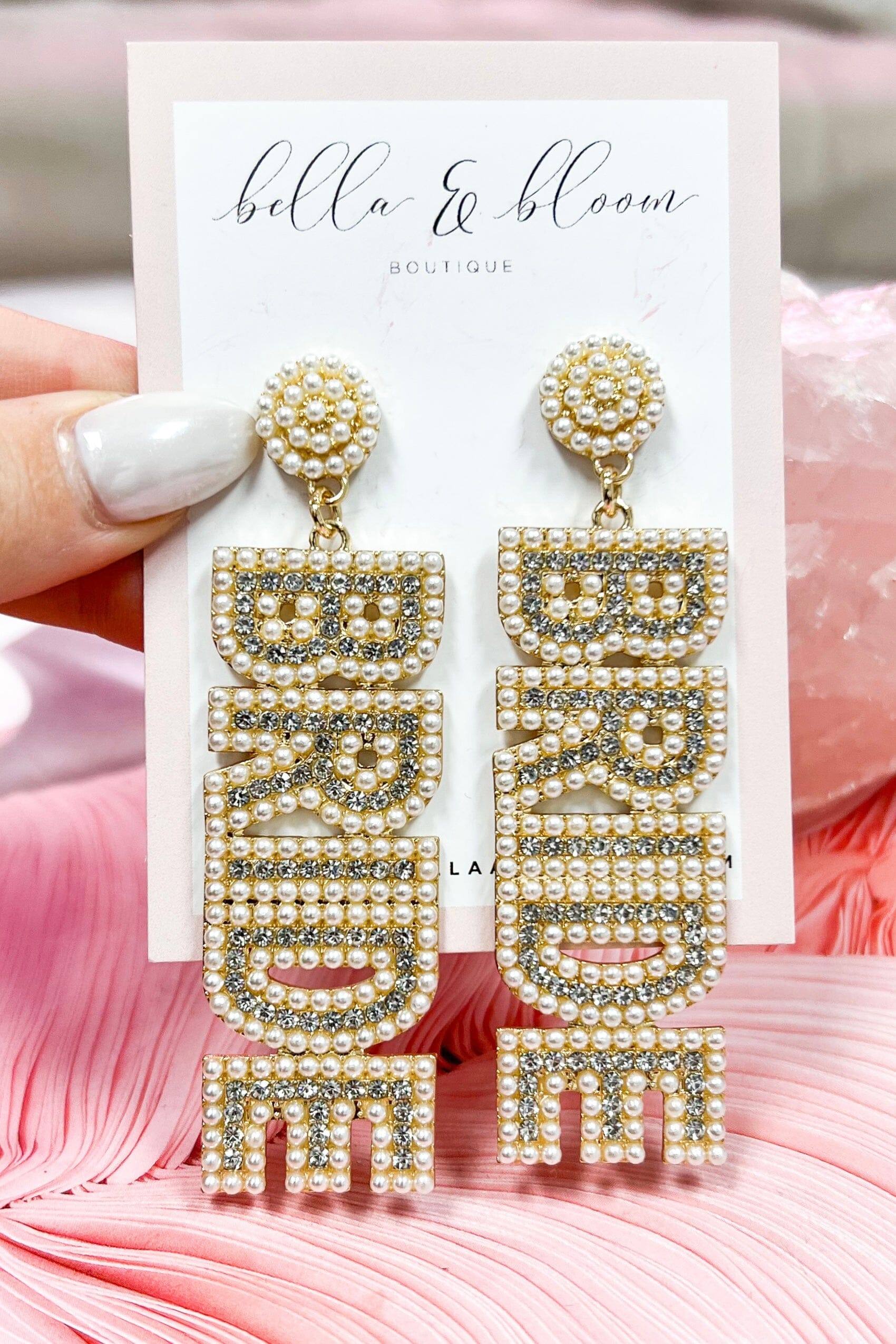 Raelynn BRIDE Earrings: PEARL