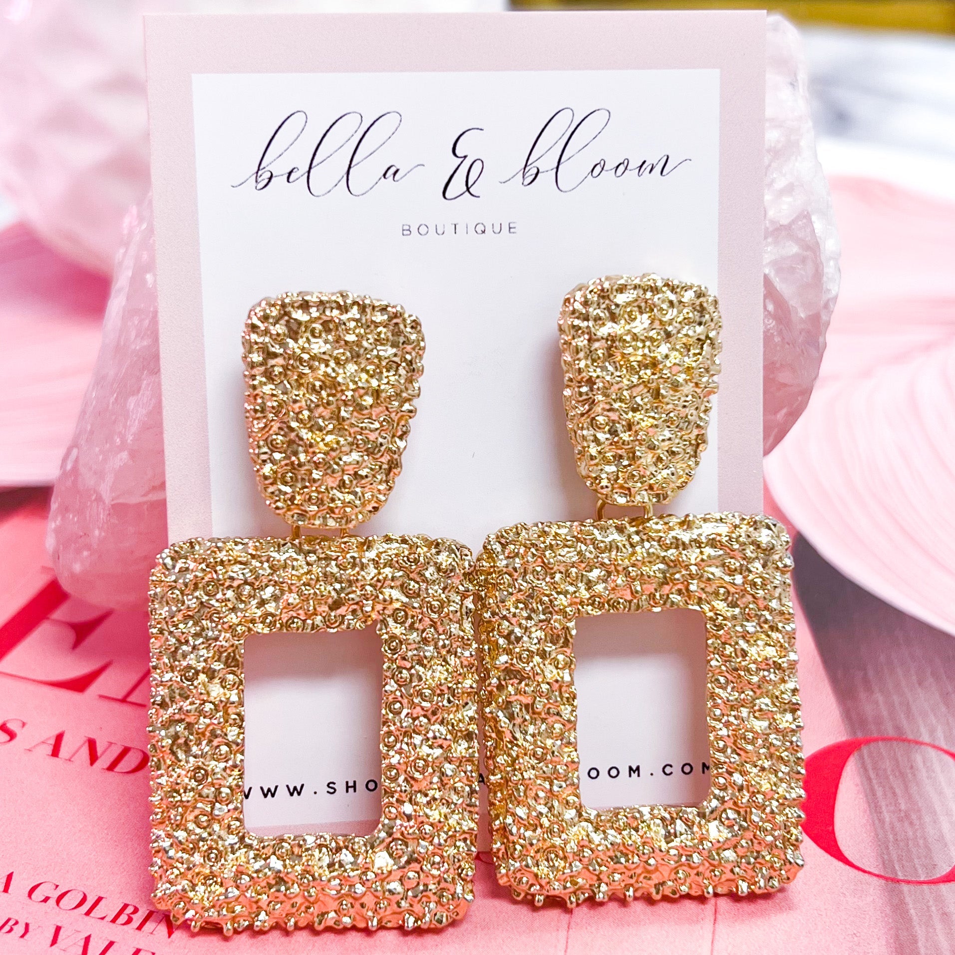 Statement Maker Earrings: Gold