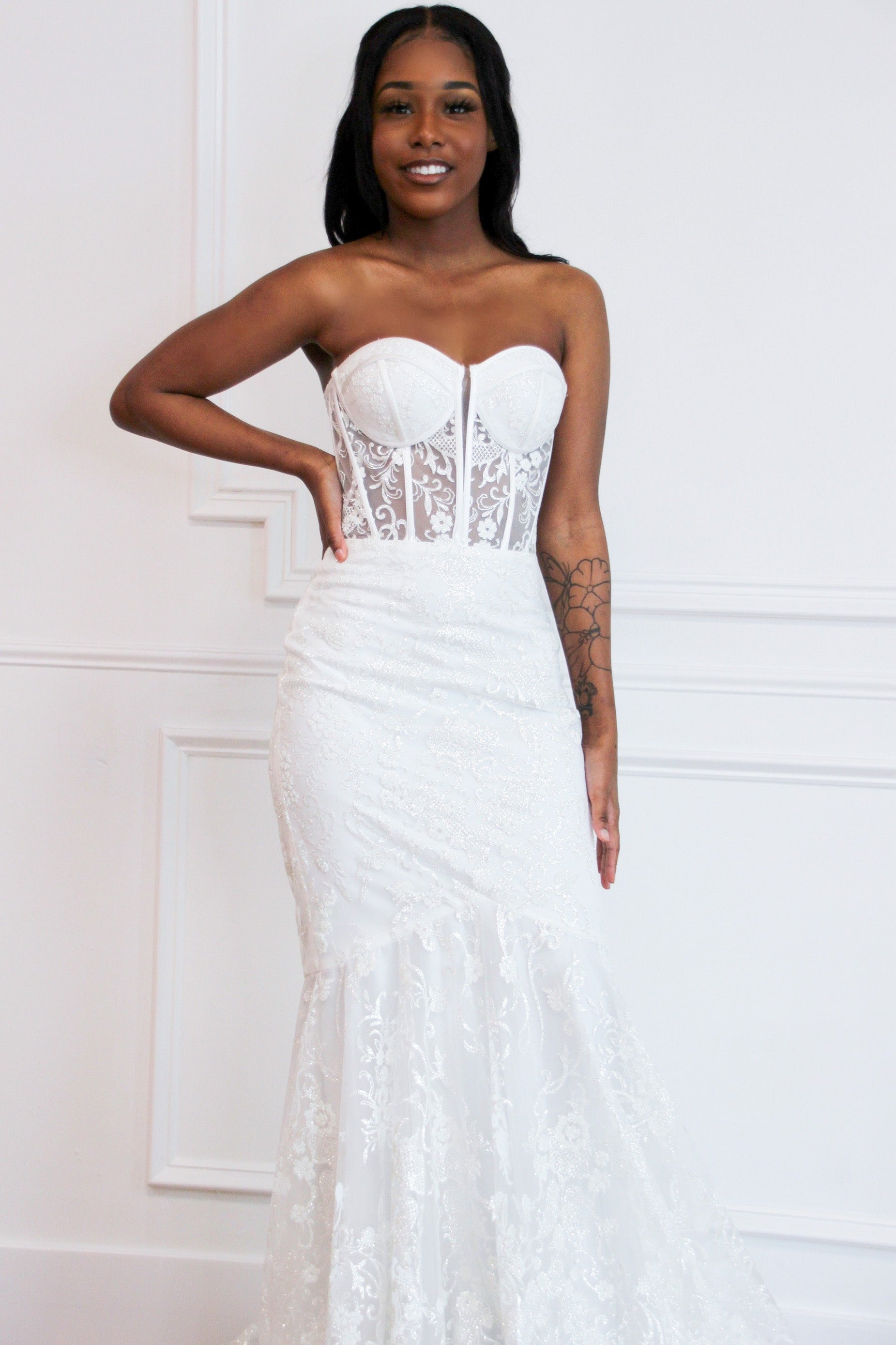 Into the Night Bustier Wedding Dress