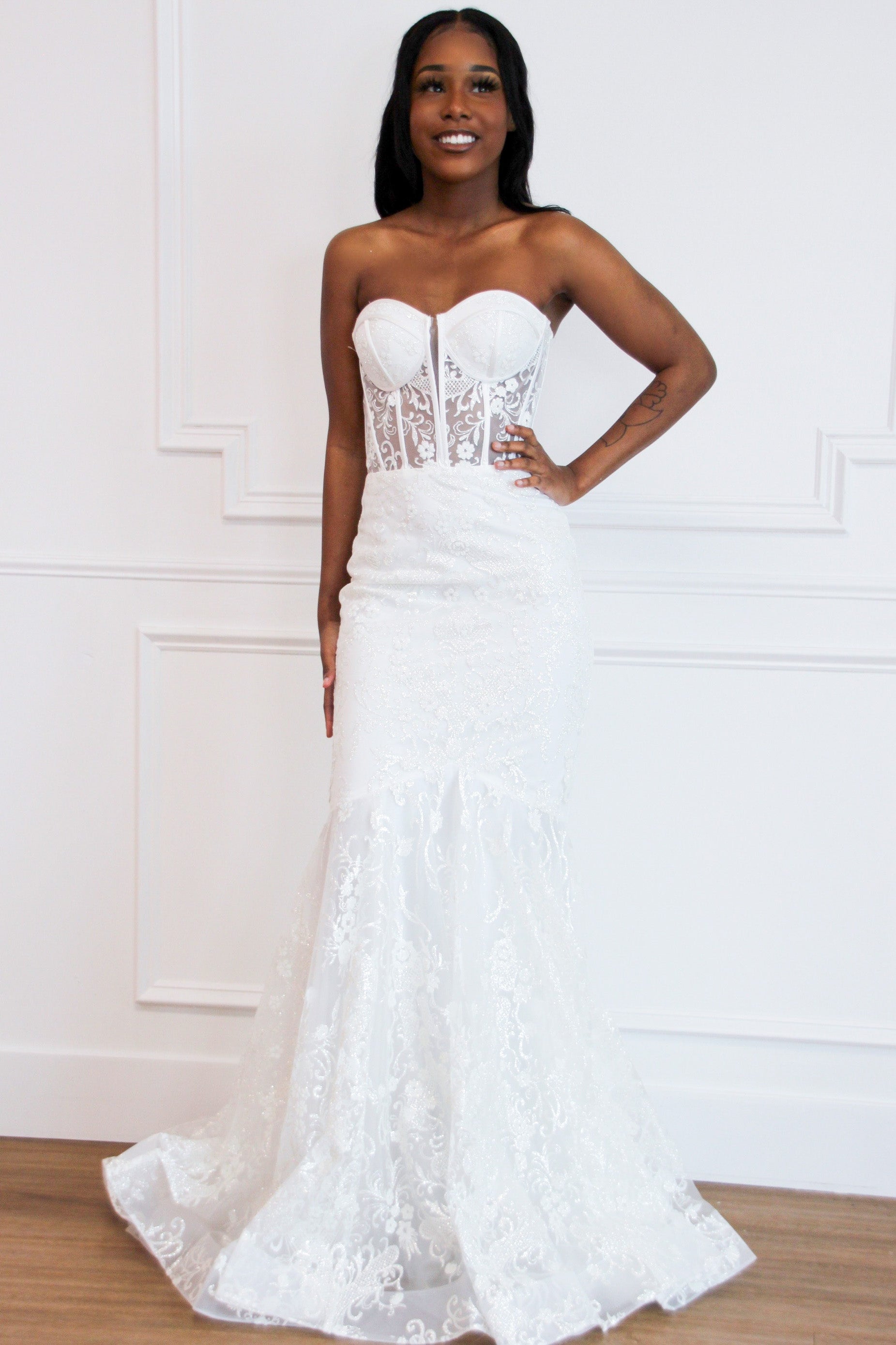 Bella and Bloom Boutique - Into the Night Bustier Wedding Dress