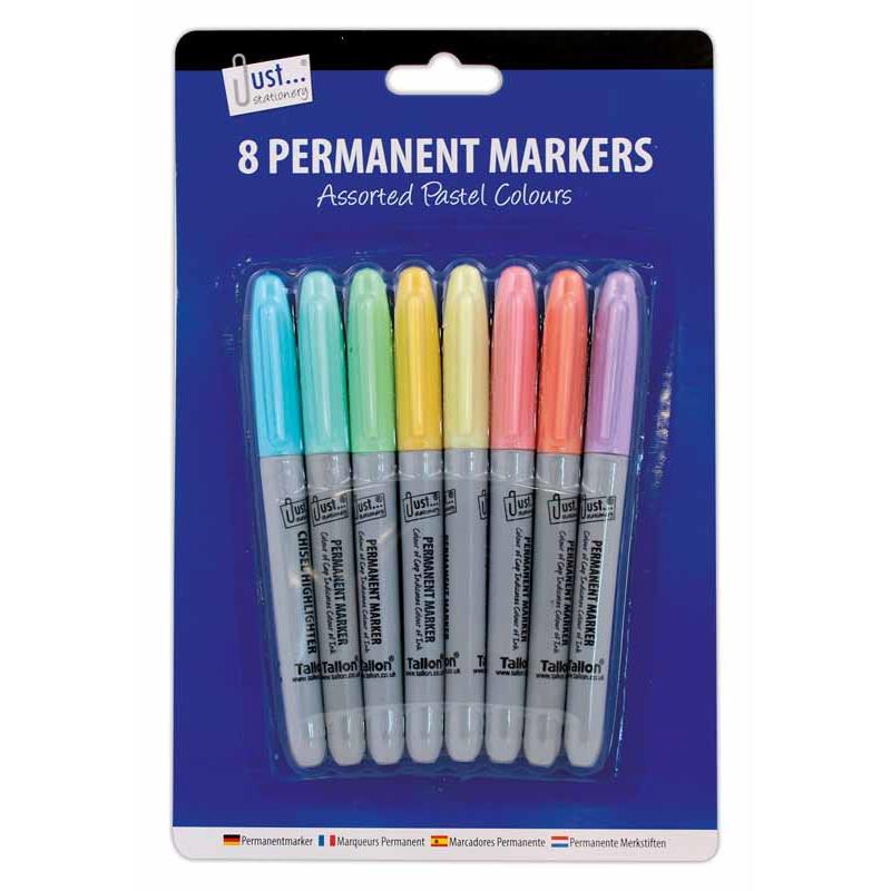 coloured permanent markers