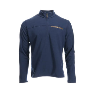 Tom Beckbe Tucker Fleece Quarter Zip (Navy) - Franco's Fine Clothier
