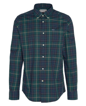 Barbour Wetheram Tailored Long Sleeved Shirt (Green Loch) - Franco's Fine Clothier