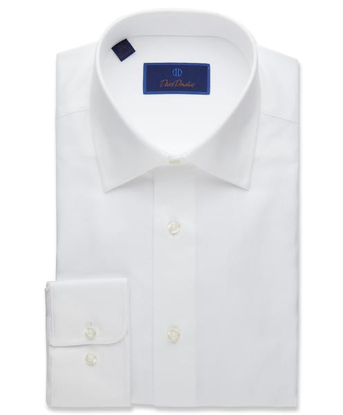David Donahue Royal Oxford Dress Shirt Regular Fit | White – Franco's ...