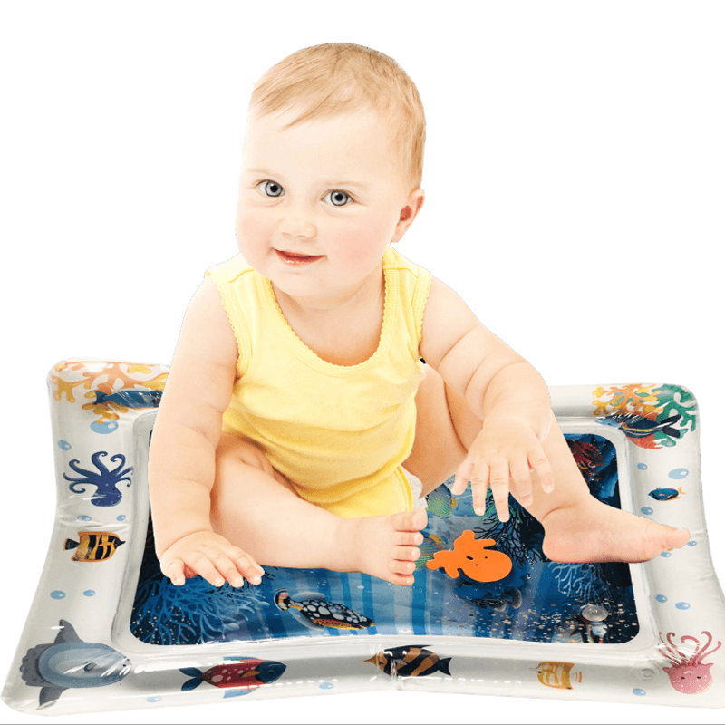 tummy time inflatable baby water mat