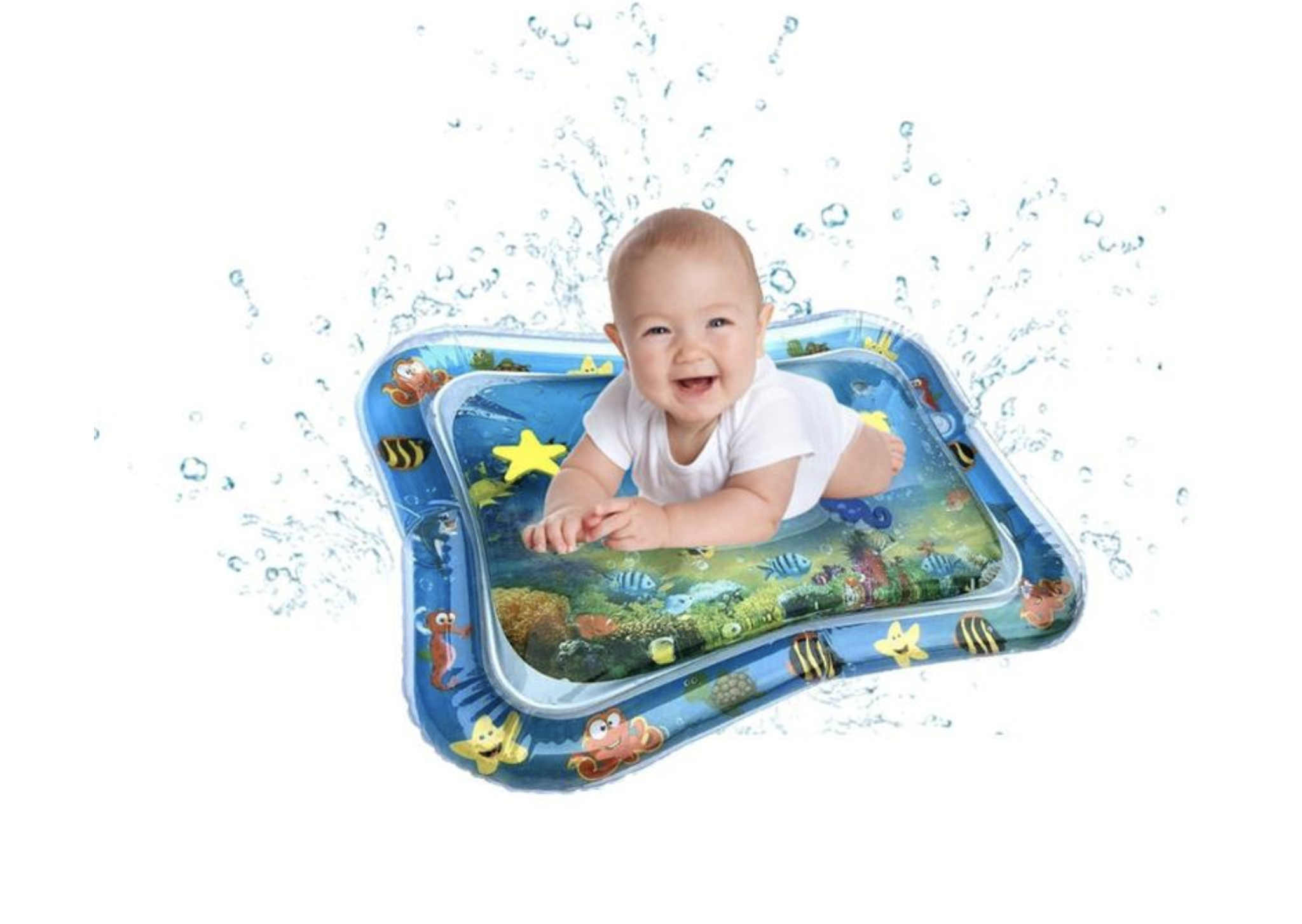 tummy time baby water mat