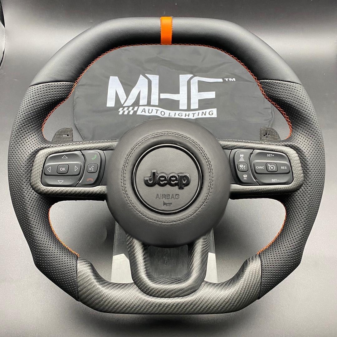 2021 392 Matte Carbon / Orange” Jeep Wrangler Steering Wheel –  MHFAutoLighting