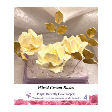 Wired Cream Roses