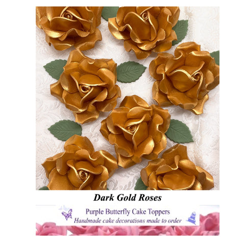 Dark Gold Roses