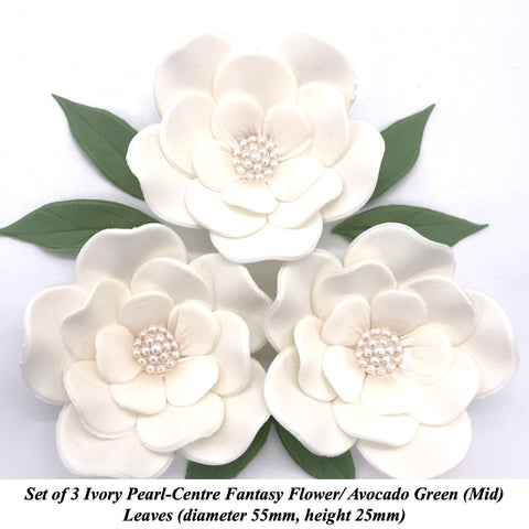 Ivory Pearl-Centre Sugar Flowers