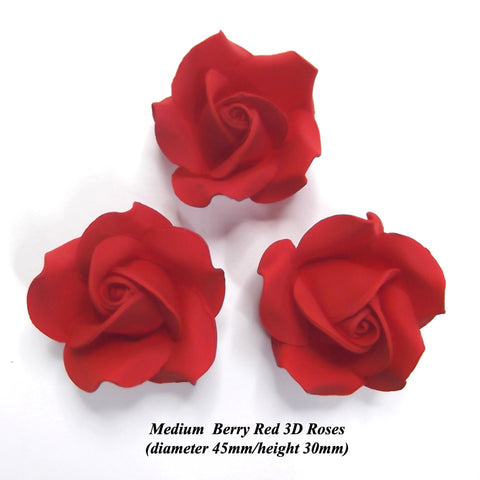 Medium Berry Red Roses