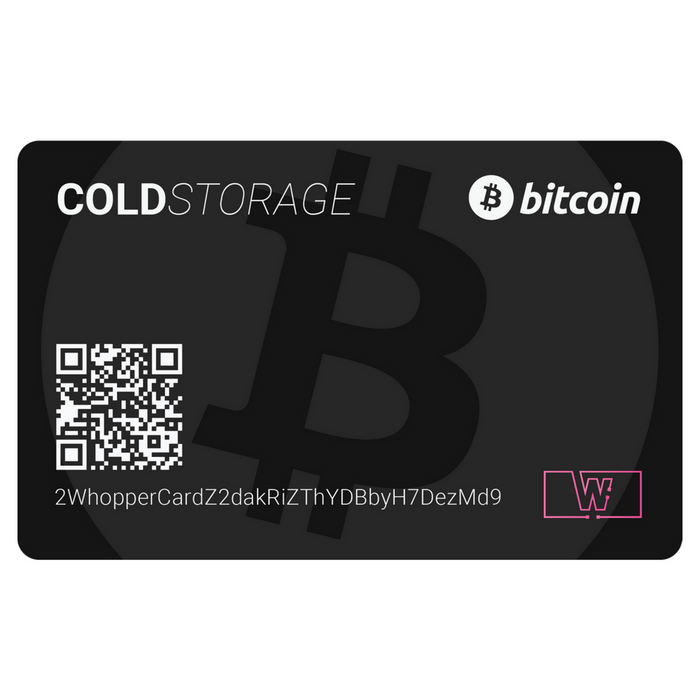 Bitcoin Cold Storage Card Black - 