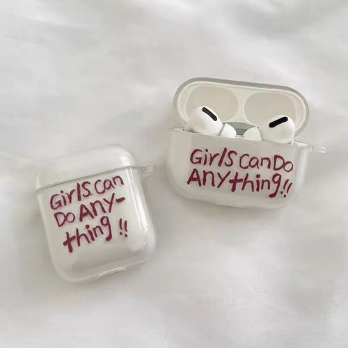 Girls Can Do Anything Airpods Case