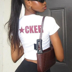 Mother Fucker Cropped Tee - AESTHEDEX